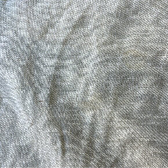 Chico’s Baby  Yellow Pure Linen Cargo Cropped Pants - Picture 13 of 14